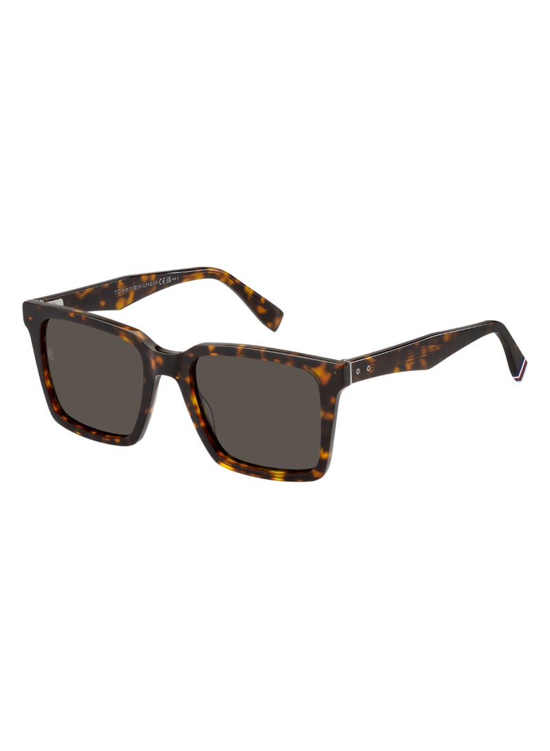 TOMMY HILFIGER Men's UV Protection Rectangular Shape Acetate Sunglasses TH 2067/S GREY 45 - Lens Size: 44.5 Mm - Hvn - Image 1