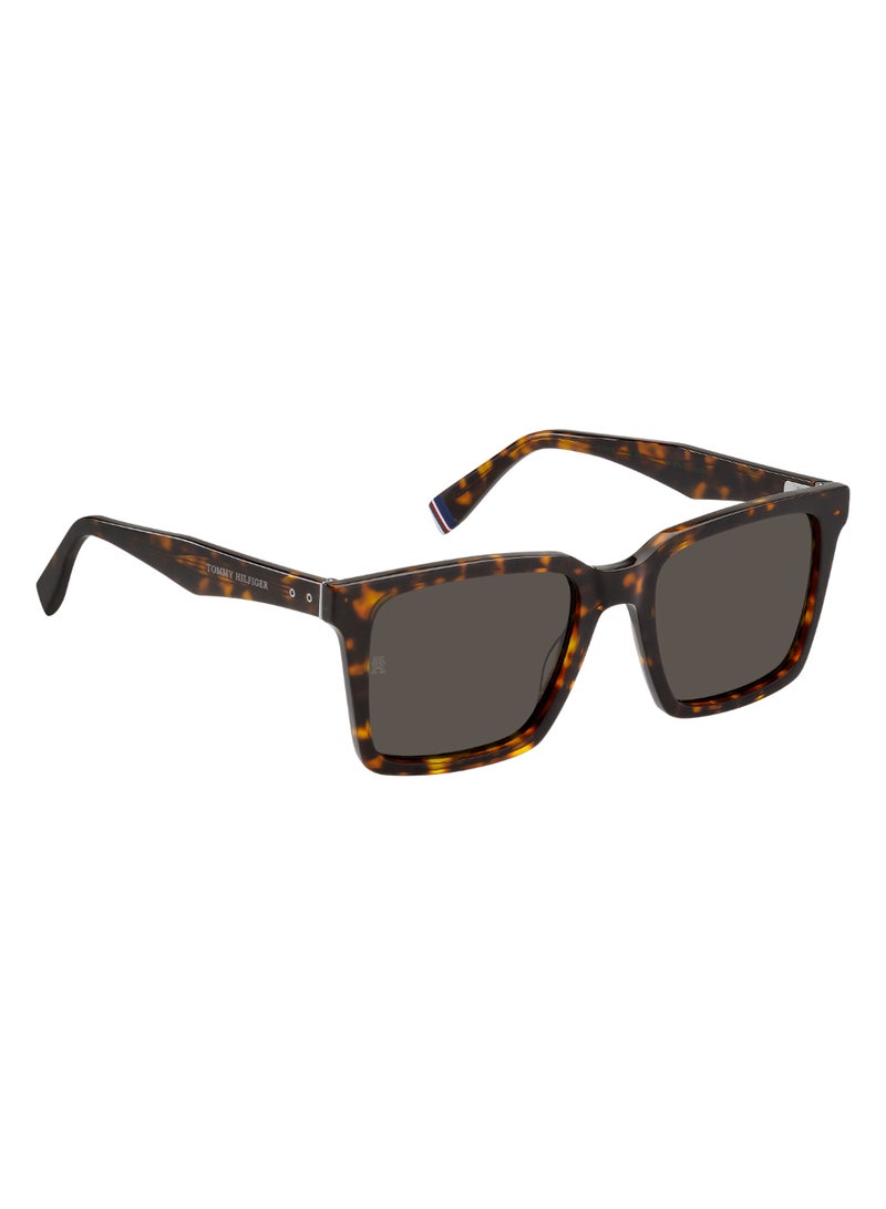 TOMMY HILFIGER Men's UV Protection Rectangular Shape Acetate Sunglasses TH 2067/S GREY 45 - Lens Size: 44.5 Mm - Hvn - Image 2