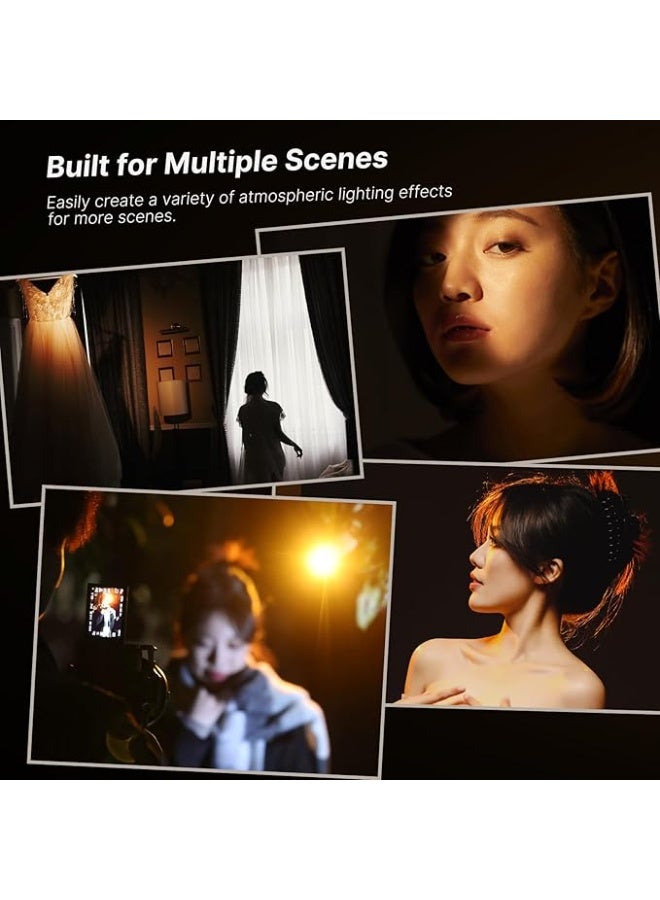 Ulanzi LED video light, flashlight type, 2000K-8000K, ultra-high brightness, dual color temperature, photography auxiliary light, 1/4 inch screw hole, waterproof (black) - Image 3