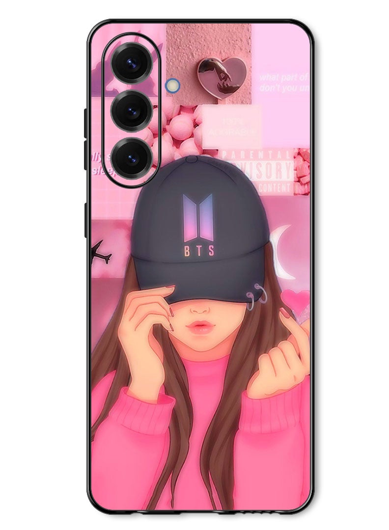Theodor Case Compatible with Samsung Galaxy A57 Protection Shockproof Bumper Cover Girl BTS Cap Snap - Image 1