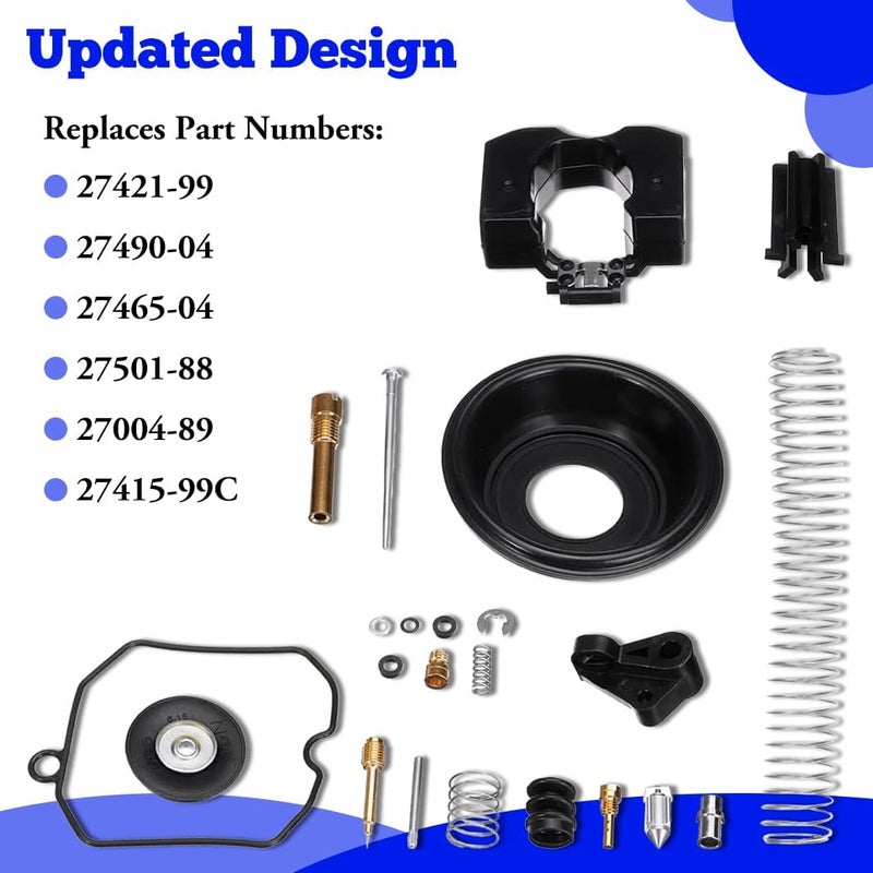 VORIPO Carburetor Rebuild Kit for Harley-Davidson CV40 Sportster 883 1200 XL883 XLH1200 - Image 3