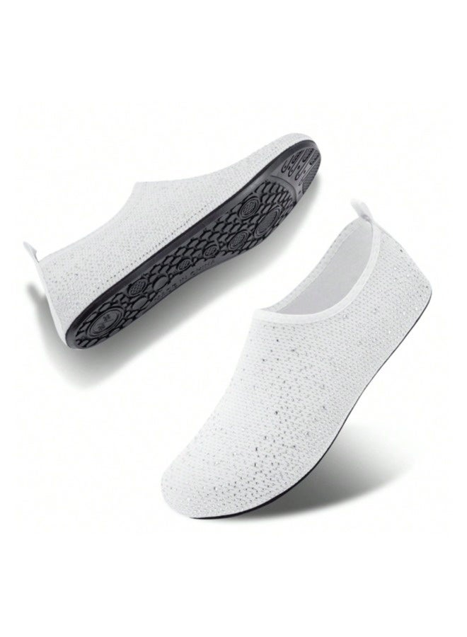 ShebSheb Womens Barefoot Swimming Shoes Lady Travel  Aqua Socks for Indoor and Outdoor Water Shoes for Beach Swim Surf Yoga Dancing - Image 1