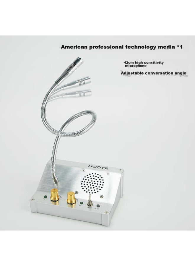 Hooye Two-way Intercom For Windows, Bank Hoal Station Counter Dialogue Amplifier Intercom Hy601 - Image 3