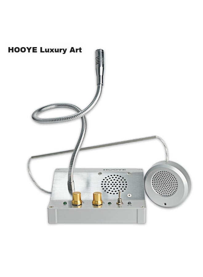 Hooye Two-way Intercom For Windows, Bank Hoal Station Counter Dialogue Amplifier Intercom Hy601 - Image 1