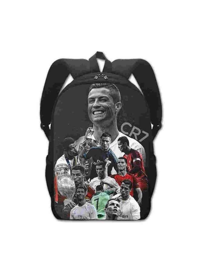 حقيبة ظهر مطبوعة لكرة القدم تحت عنوان - Image 1