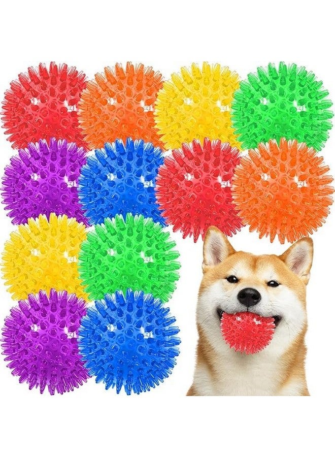 كرات لعب الكلاب غير السامة مقاس 3.5 بوصة، مجموعة من قطعتين من ألعاب المضغ العدوانية المتينة للتسنين، خالية من مادة البيسفينول أ، مدببة للكلاب المتوسطة والكبيرة والصغيرة - Image 1