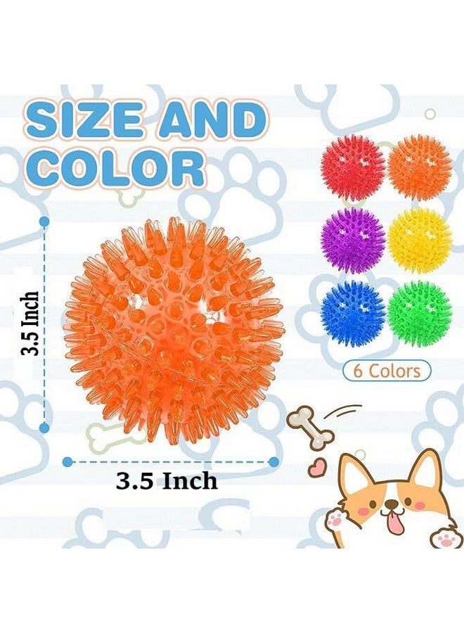 كرات لعب الكلاب غير السامة مقاس 3.5 بوصة، مجموعة من قطعتين من ألعاب المضغ العدوانية المتينة للتسنين، خالية من مادة البيسفينول أ، مدببة للكلاب المتوسطة والكبيرة والصغيرة - Image 2