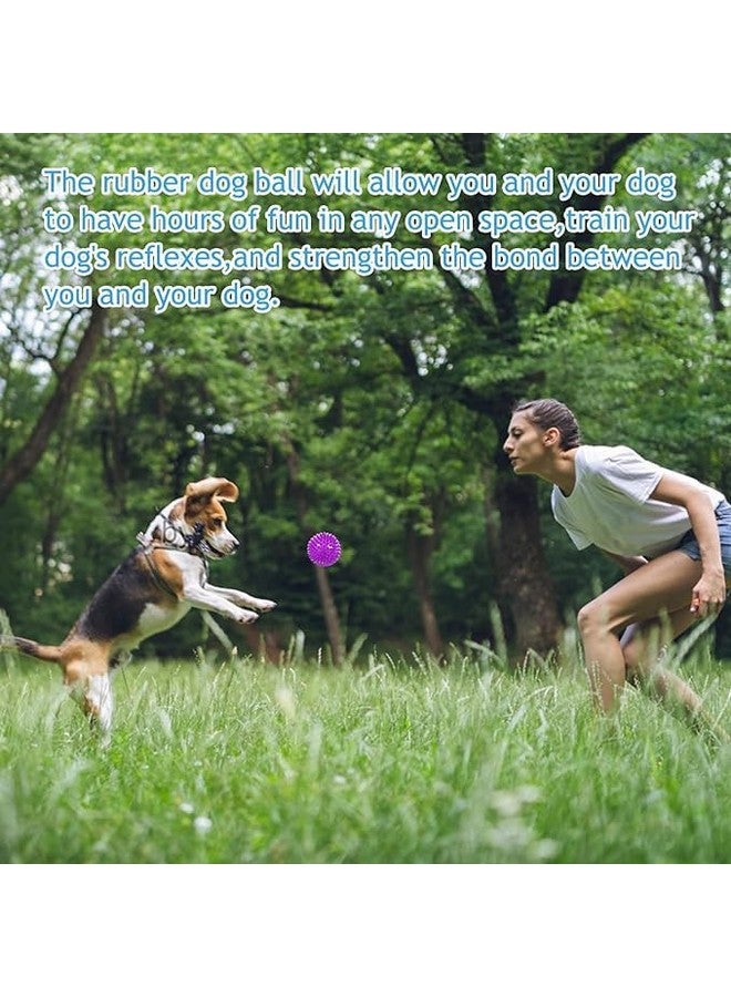 كرات لعب الكلاب غير السامة مقاس 3.5 بوصة، مجموعة من قطعتين من ألعاب المضغ العدوانية المتينة للتسنين، خالية من مادة البيسفينول أ، مدببة للكلاب المتوسطة والكبيرة والصغيرة - Image 5