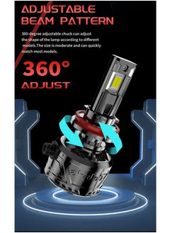 Toby's Tobys TF150 H4 2 Pieces 300W Original Tested LED Headlight Bulb Assembly 30000 Lumens 150W/Piece Xtreme Bright With Color Temperature 6500K  - Image 5