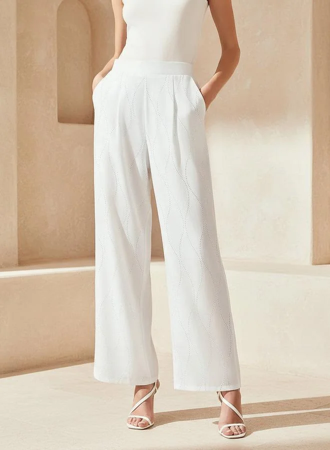 Splash FAV Wide Leg Embellished Trousers