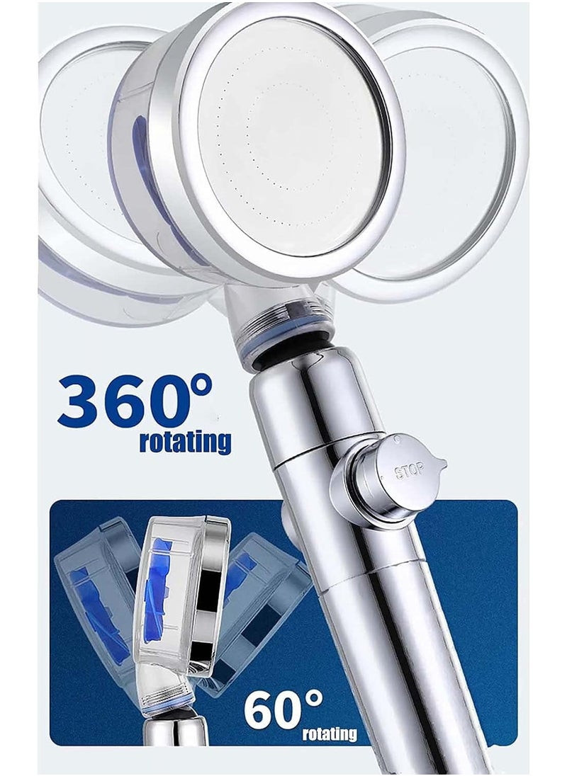 Generic - High Pressure Water Saving Shower, Shower Head, KASTWAVE Rotating Water Saving Shower Head, Propeller Driven Handheld Shower Head High Pressure, Excellent Replacement for Bath Showerhead - Image 1