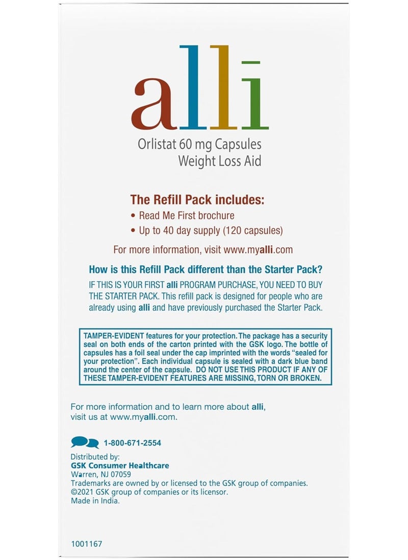 alli Orlistat 60 Mg 120 Capsules  - Image 4