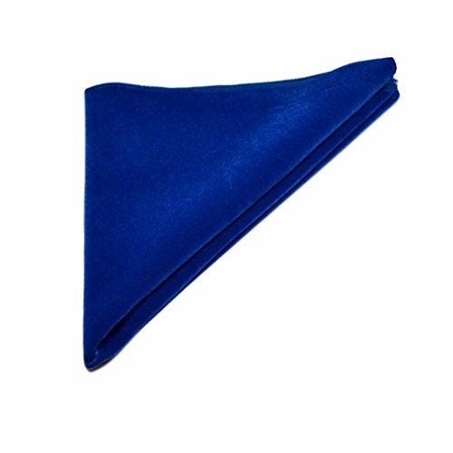 King & Priory Luxury Royal Blue Velvet Pocket Square, Handkerchief - Image 2