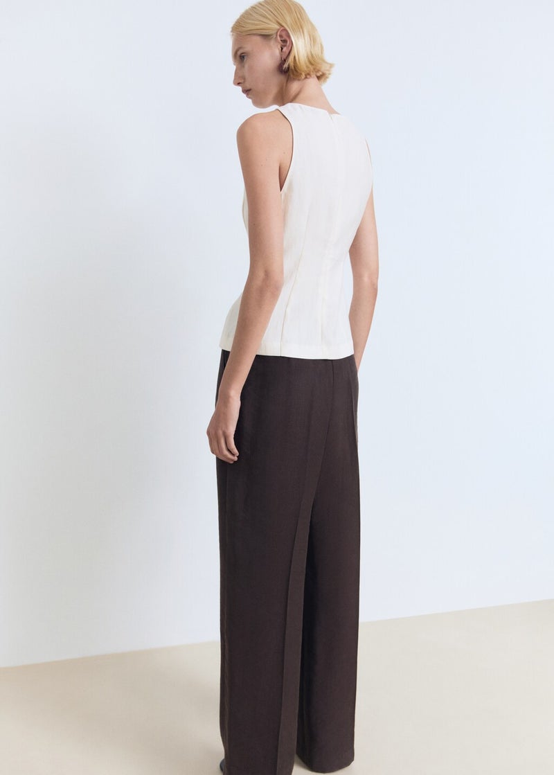 MANGO Halter-Neck Flared Top  - Image 2