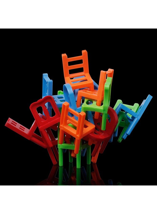 Carykon Carykon Pack of 36 Children Stacking Chairs DIY Balance Chair Stool Parent-Child Gathering Puzzle Board Game Early Childhood Educational Color Chair Stacking Toys  - Image 5