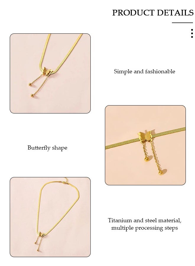 DUNISO أنيقة الذهب اللون جولة قلادة قلادة سلسلة الترقوة للنساء مجوهرات الزفاف هدية - Image 3