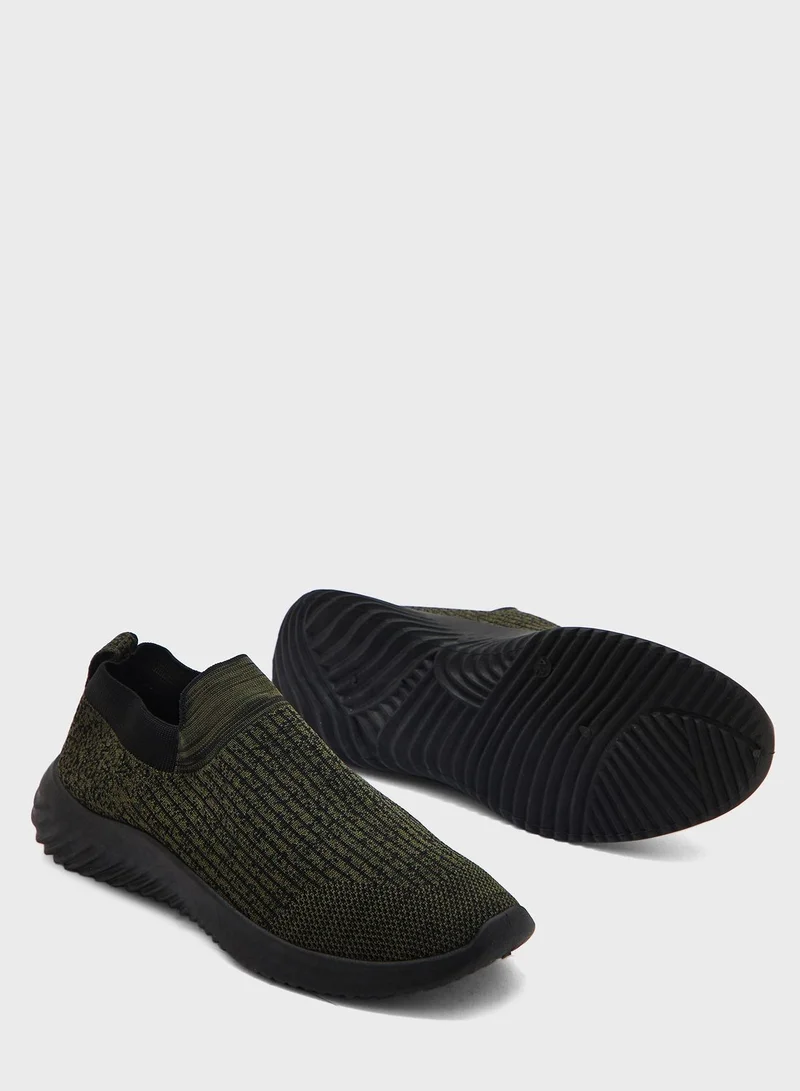 Seventy Five Knitted Casual Slip Ons
