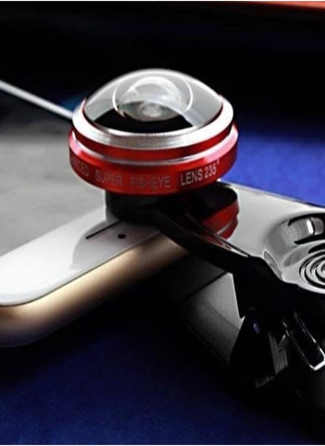 Generic - 235 Super Fisheye Photo Lens 0.4 - Red - Image 1
