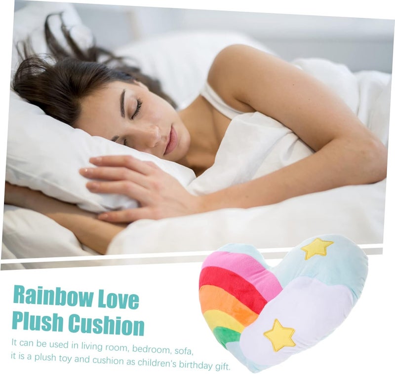 Stable local goods source Luxshiny 1PC Rainbow Heart Shape Plush Pillow Cute Heart Cushion for Home Office and Car Use Soft Throw Pillow for Valentine Day Birthdays and Christmas All-item matching trendy build Simple multi-feature practical build Ready varied options Fine polished finish Flexible use switching Global mainstream design picks Shock rubber edge Wide range compatible material Assorted trendy color picks Durability enhanced Licensed warehouse stored goods Trendy natural assorted colors Medium weight All-scene compatible build Multiple design variants Periodic stock arrangement Widely used design Elegant upgraded practical design Upgraded general grade quality Simple multifunctional build Cleaner resistant Quick available purchase options Gulf popular simple design Rack sorted local inventory - Image 2