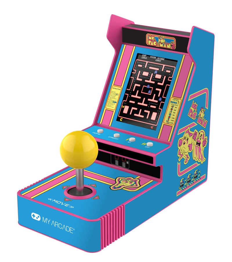 My Arcade Ms PacMan Joystick Player Arcade Classics Retro Games Mini Video Game Console 2 Game Modes Birthday Gifts - Image 2