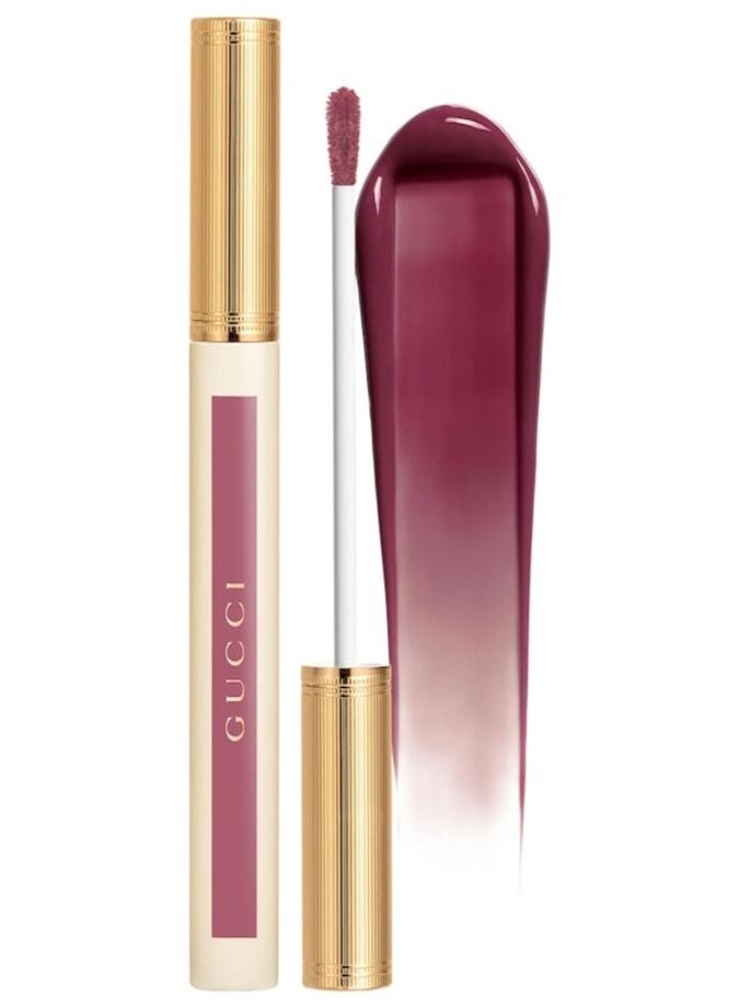 غوتشي ملمع الشفاه السائل GUCCI Glow Oil-In-Water Tint (سعة 6.5 مل) – درجة 225 (Marianne Mauve) – تركيبة مرطبة تمنح لمعاناً مشرقاً. - Image 1