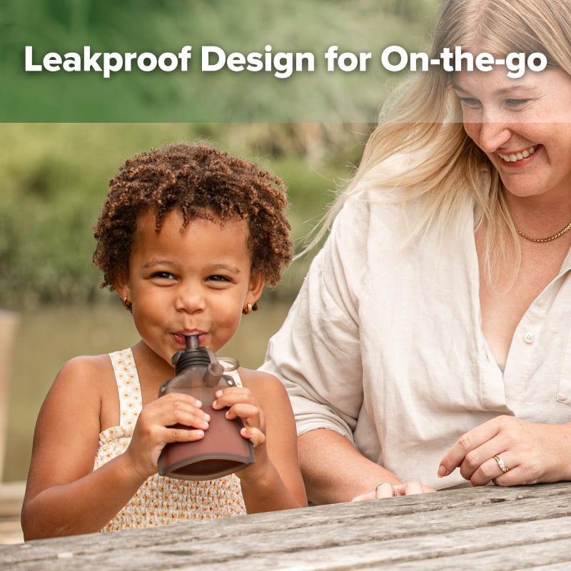 Haakaa Yummy Pouch Reusable Baby Food Pouch, Baby Food Storage Kids Squeezable Pouch, Washable Freezer - Make Homemade Organic Food for Babies/Toddlers, 4oz, 2 Pack,6m+ - Image 5