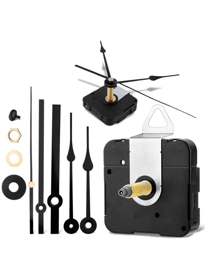 سونسر آلية حركة ساعة حائط من الكوارتز، عمود طويل 31 مم، طقم إصلاح ذاتي مع زوجين من العقارب - Image 1