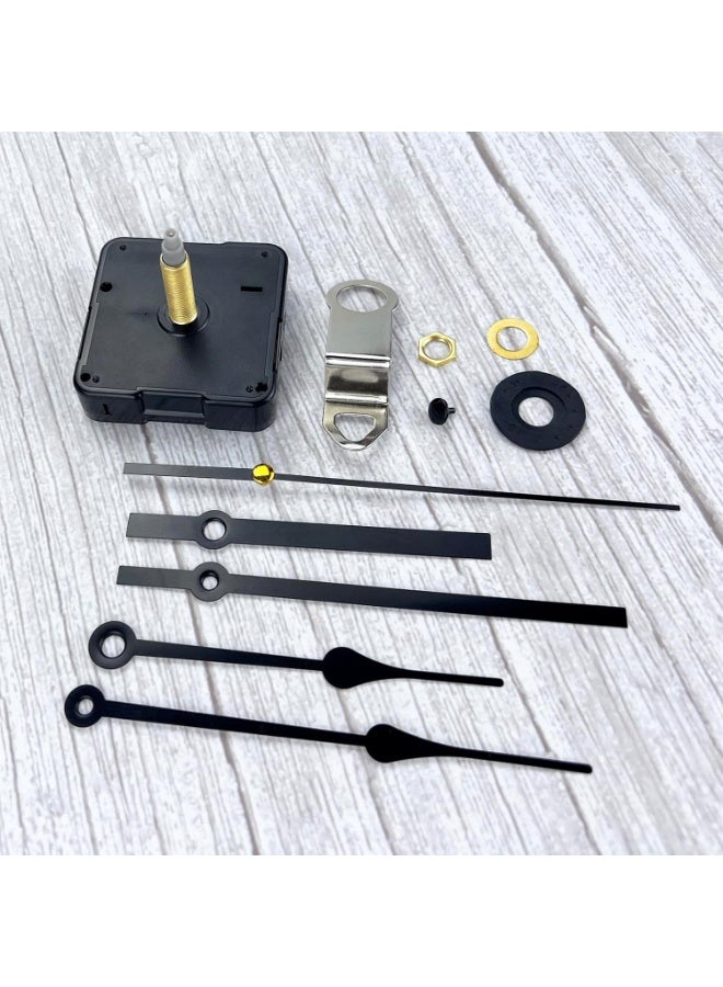 سونسر آلية حركة ساعة حائط من الكوارتز، عمود طويل 31 مم، طقم إصلاح ذاتي مع زوجين من العقارب - Image 5