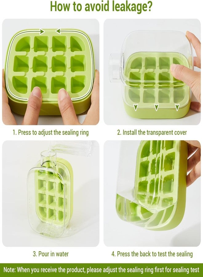 BSITFOW 2-in-1 Ice Cube Bottle with Straw - 500ml & 800ml Easy Press Ice Tray Water Bottle, Leak Proof Lid, Touch-free Vertical Ice Maker for Freezer, Travel, Gym & Home Use (1 pcs)(500 ml)(Multi) - Image 4