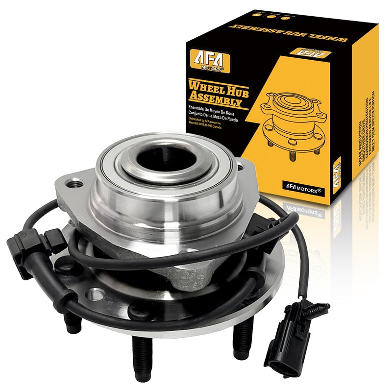 Afa Motors 513188 Front Wheel Hub Bearing Assembly wABS 6 Lug Replacement for Chevy SSR Trailblazer Buick Rainier GMC Envoy Isuzu Ascender Oldsmobile Bravada Saab 97X Wheel Hub