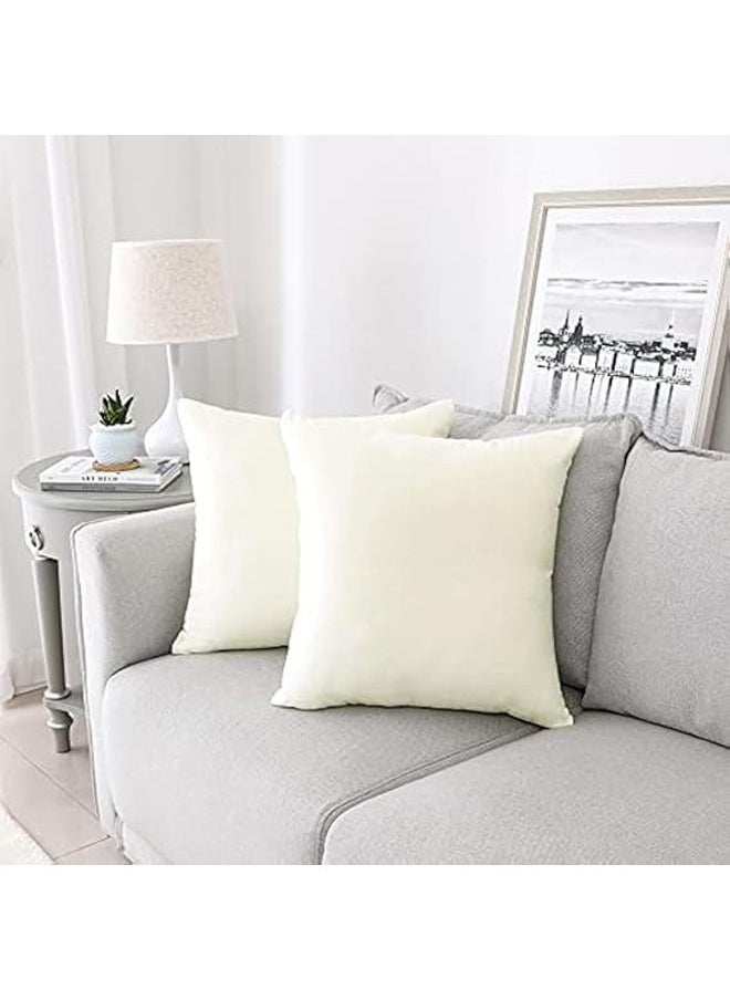 Intex Curtains House - Soft Thick Velvet Decorative Square Cushion Cover Set Of 2 Pcs - Image 1