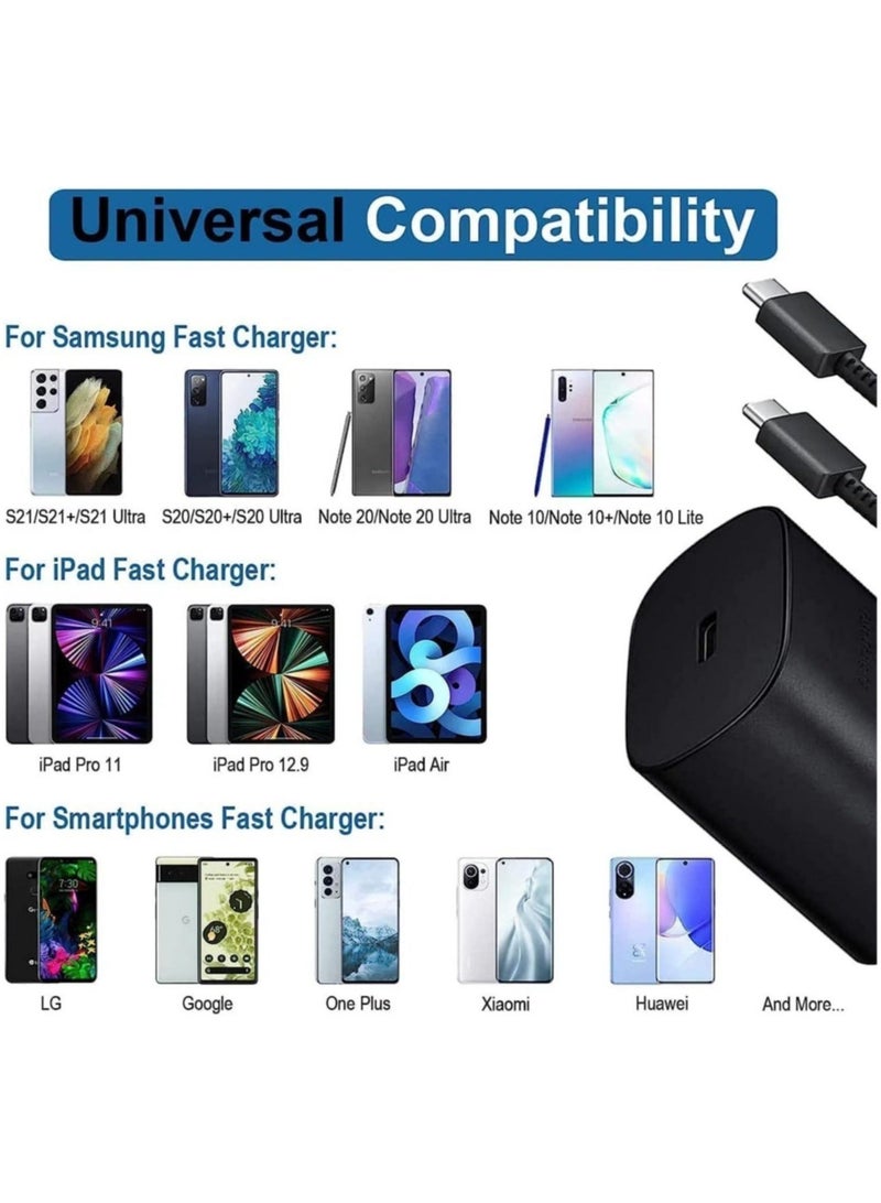 MUNTAQI UK USB C Plug & Cable 45W Charger For Samsung FAST Charge Adapter 3 Pin Mains Wall Charging for galaxy Mobile phone S 24 ULTRA S23 ultra FE S 22 S 21 fe 20 note 20 ultra 10 9 8 a14 a34 a54 - Image 5