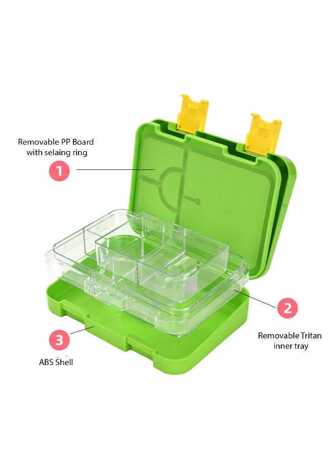 Green Bento Lunch Tiffin Box Rakhi Gift for Brother