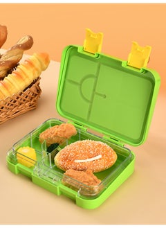 LITTLE SURPRISE BOX Green Bento Lunch Tiffin Box Rakhi Gift for Brother  - Image 2