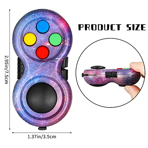 HEQU 2 Pcs Fidget Controller PadPortable Stress Reducer Game Pad Hand Fidget Pad for Release Stress and Anxiety - Image 5