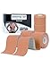 lychee Kinesiology Tape Precut Lychee Elastic Cotton Athletic Tape for Joint Support and Muscle Pain Relief Waterproof Breathable Beige4 Rolls - Image 1