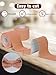 lychee Kinesiology Tape Precut Lychee Elastic Cotton Athletic Tape for Joint Support and Muscle Pain Relief Waterproof Breathable Beige4 Rolls - Image 4