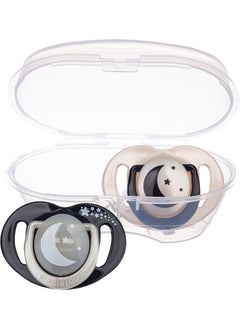 Mamajoo Sterilization & Storage Box Silicone Orthodontic Double Pacifier Black&pearl / Day-Night 0 Months +  - Image 5