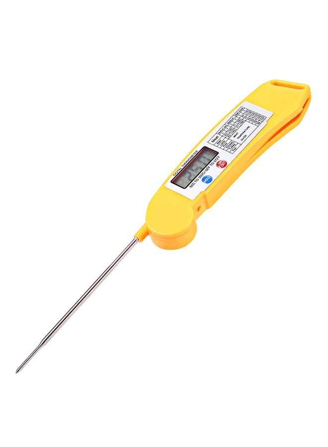 NIBEMINENT Instant Folding Digital Meat Thermometer Yellow - Image 1