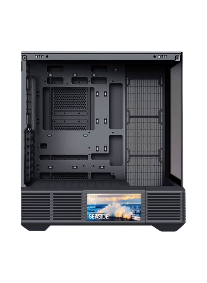 ثيرمو كيس بي سي مع شاشة 6.5 انش قابلة لتخصيص ريباند RD04 زجاج مقوى ATX ميد تاور مع 4 مراوح مقاس 120 ملم – لون أسود - Image 5