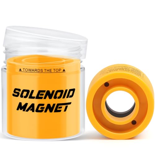 Runclimb Solenoid Magnet, Solenoid Valve Magnet Tool #TLMKC, Solenoid Valve Troubleshooting Magnet Tool 18mm, Fits Most Industry Valves(Included Cannister Case) - Image 1