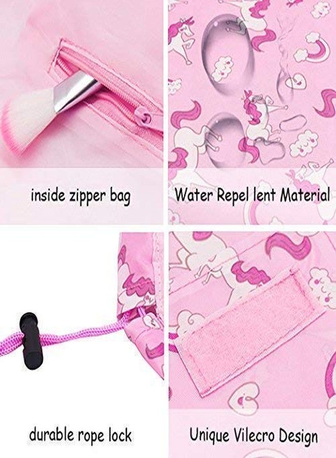 YOPRAM Dharam Creation Women's Convenient and Waterproof Multifunction Portable Lazy Travel Cosmetic Storage Makeup Organizer Toiletry Bag with Drawstrings - Image 4