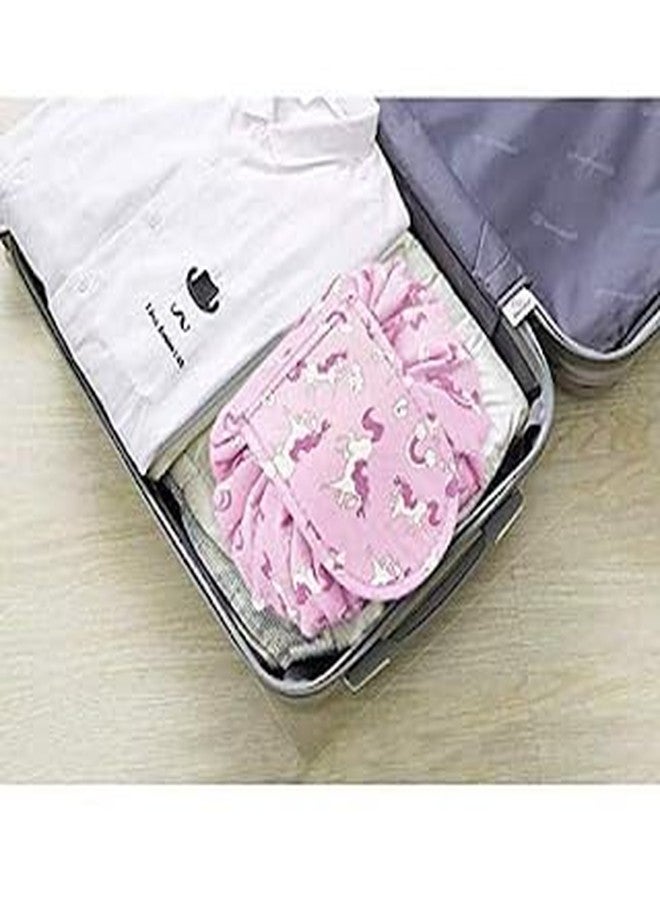 YOPRAM Dharam Creation Women's Convenient and Waterproof Multifunction Portable Lazy Travel Cosmetic Storage Makeup Organizer Toiletry Bag with Drawstrings - Image 5