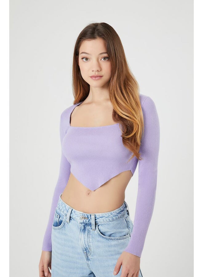 FOREVER 21 Ribbed Knit Cropped Sweater  - Image 2
