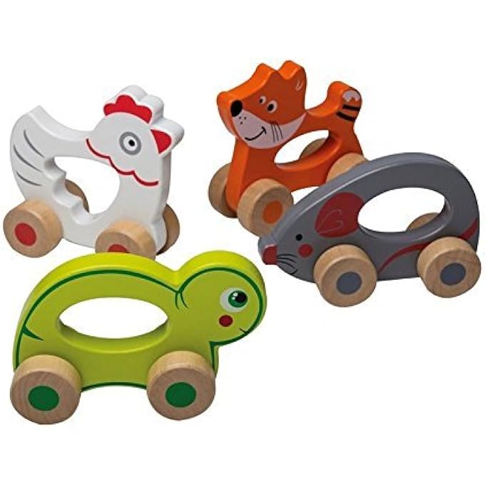 JOUECO - ROLLENDE DIEREN 4 ASSORTI