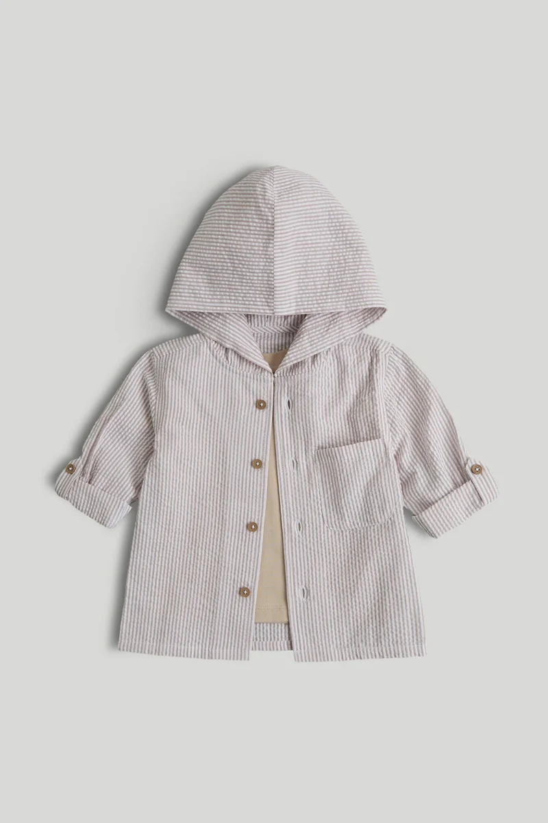 mothercare Hooded Shirt and T-Shirt Set