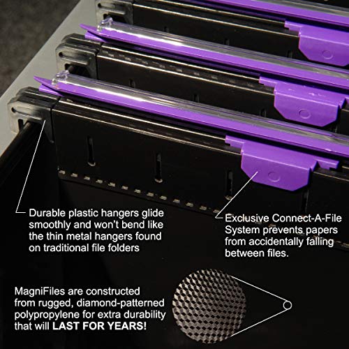 Ultimate Office MagniFile Hanging File Folders V Base Letter Size with 11 inch Magnified Indexes That Double The Size of Your File Titles to Find Files Fast. (Set of 5 Assorted) - Image 5