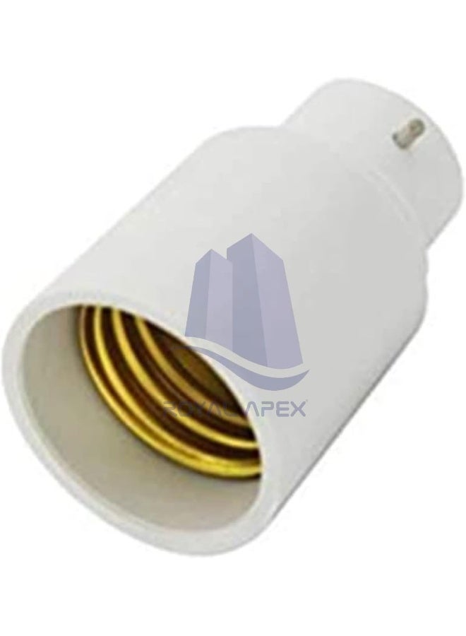 Royal Apex B22 To E27 Bulb Base Converter Energy Saving Bc Bayonet Cap Screw Bulb Holder Adapter For Home Replacement Lighting 1Pcs  - Image 4
