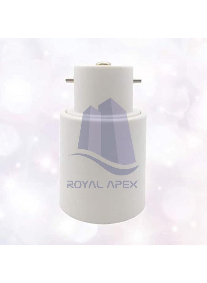 Royal Apex B22 To E27 Bulb Base Converter Energy Saving Bc Bayonet Cap Screw Bulb Holder Adapter For Home Replacement Lighting 1Pcs  - Image 2
