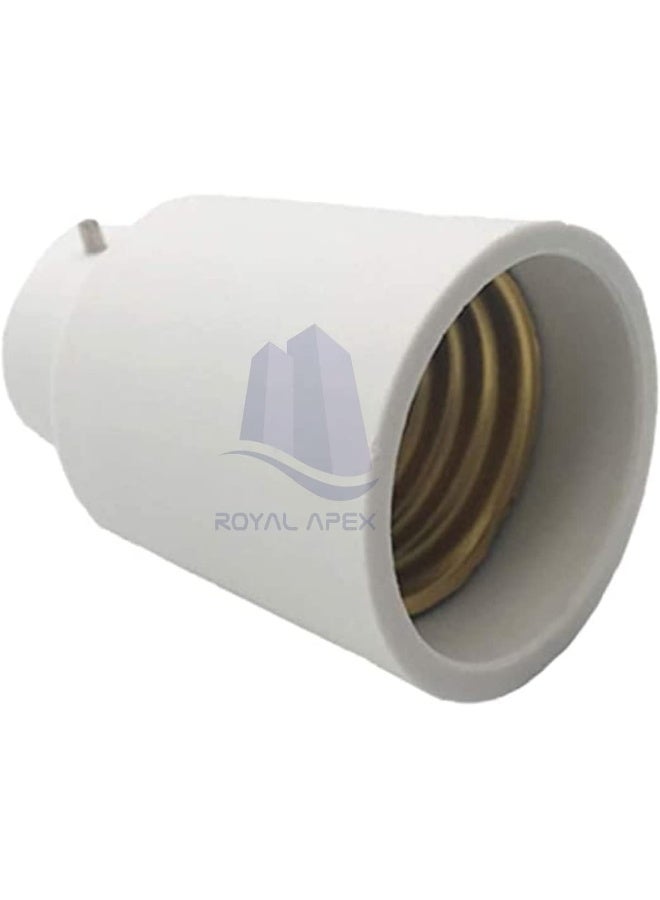 Royal Apex B22 To E27 Bulb Base Converter Energy Saving Bc Bayonet Cap Screw Bulb Holder Adapter For Home Replacement Lighting 1Pcs  - Image 5
